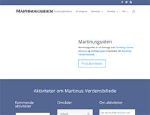 Tablet Screenshot of martinusguiden.dk